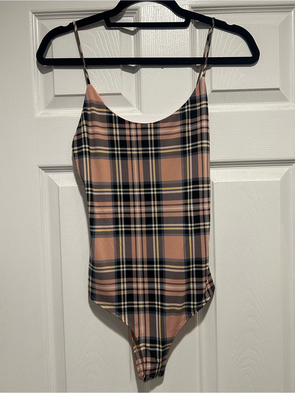 Plaid Pink Bodysuit NWT